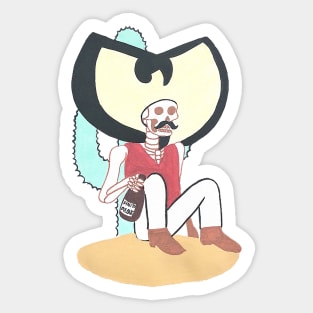 Sombrero Skull Sticker